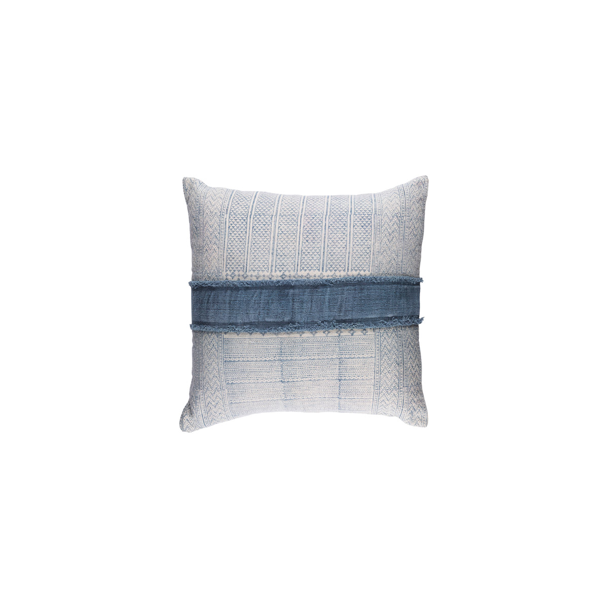 Lola 30 X 30 inch Cream/Navy/Pale Blue Pillow Kit