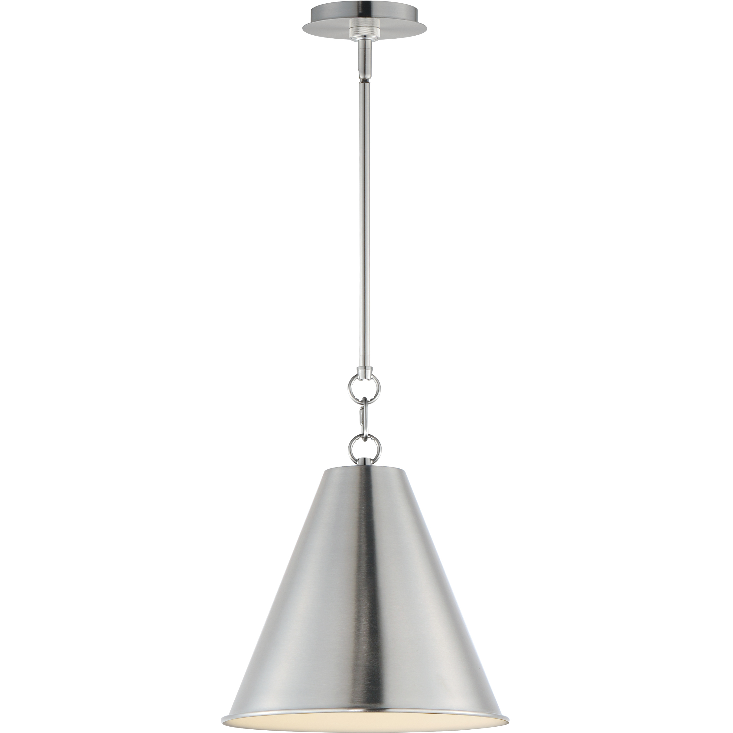 Veritas 1 Light 12 inch Satin Nickel Single Pendant Ceiling Light