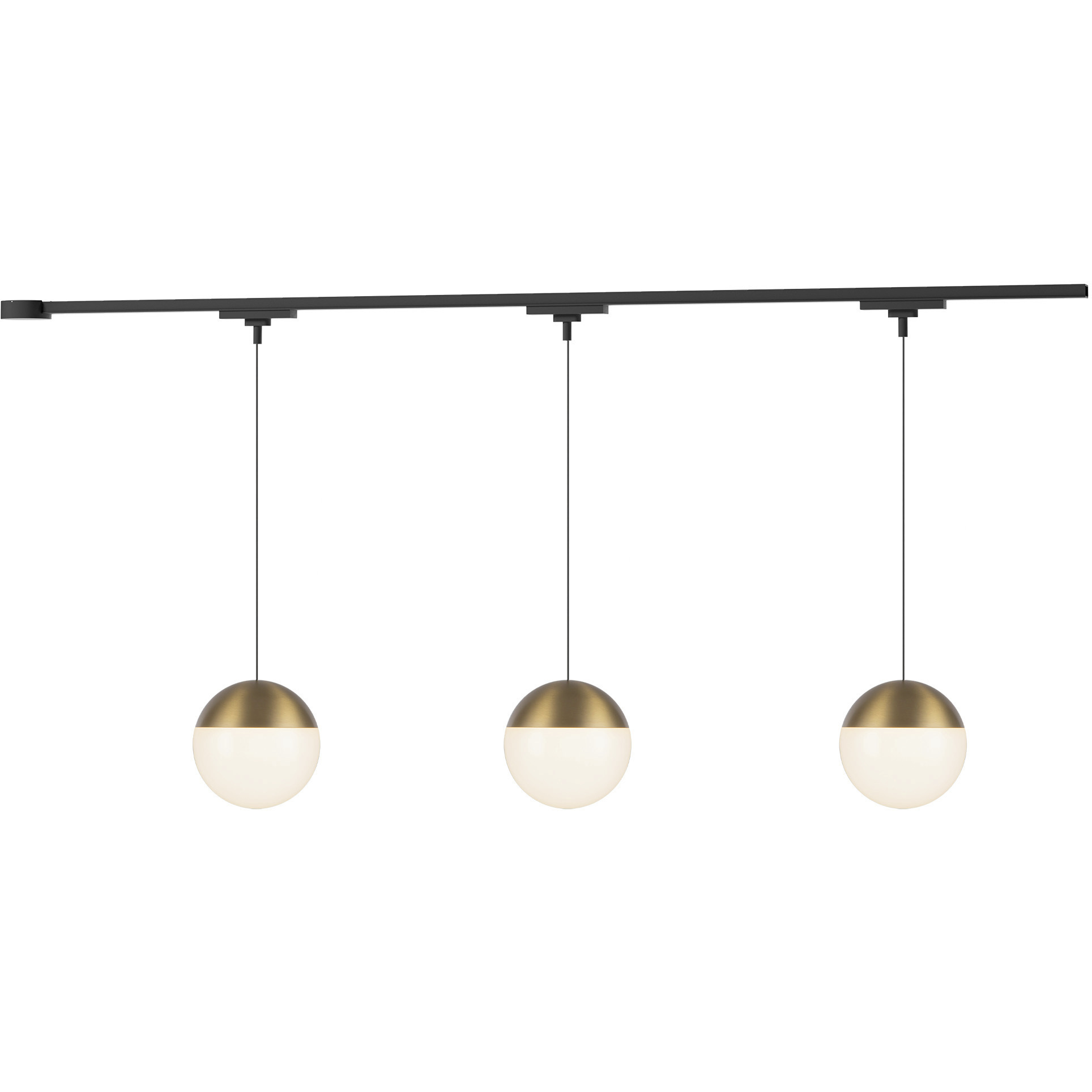 Monae 120 Brushed Gold Trilo Track Ceiling Light