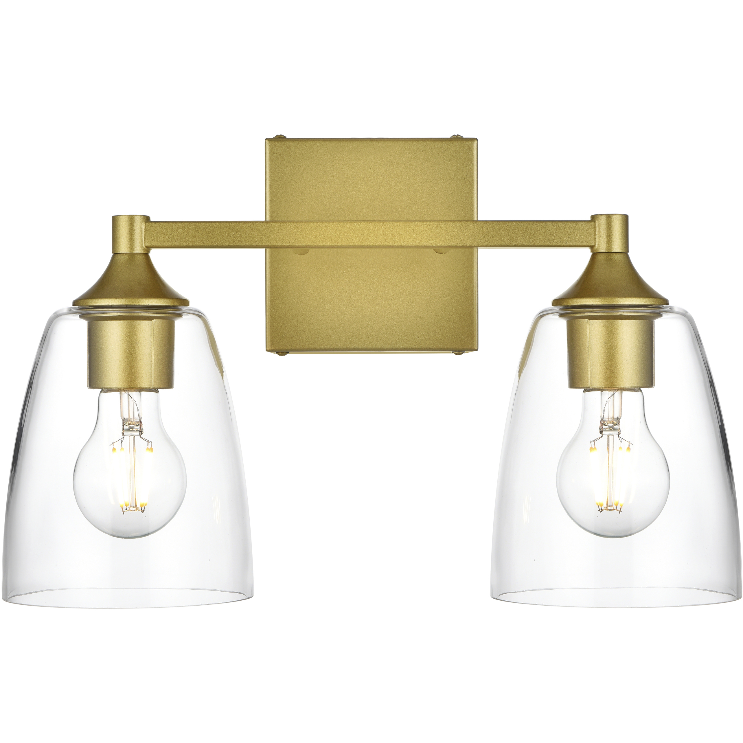 Gianni 2 Light 15 inch Brass Bath Sconce Wall Light