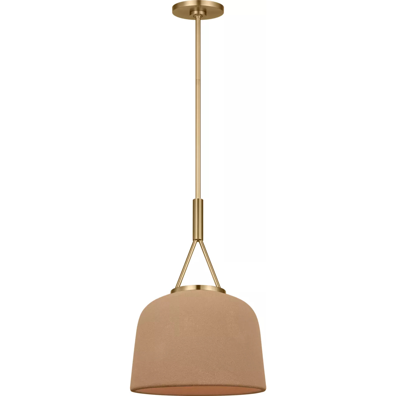 Richard June Liora 1 Light 12 inch Estate Brass Pendant Ceiling Light