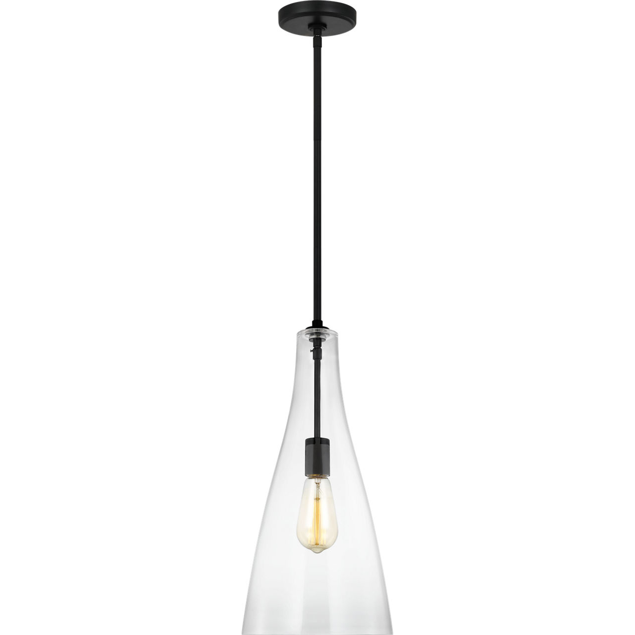 Sean Lavin Arilda 1 Light 9 inch Midnight Black Pendant Ceiling Light
