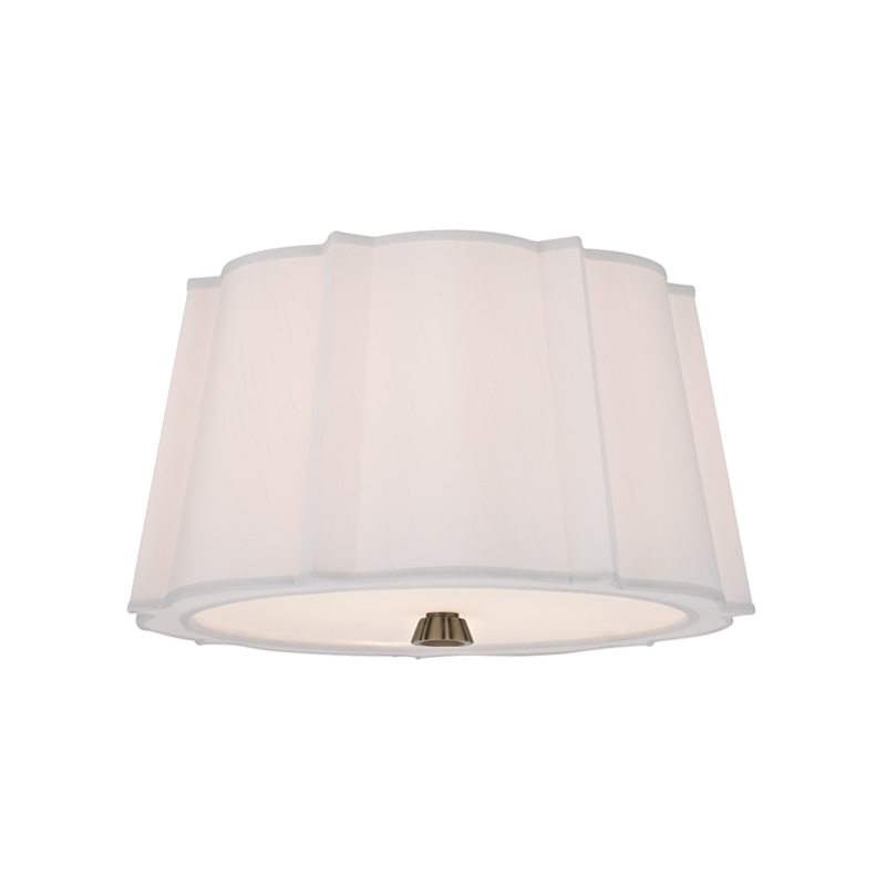 Humphrey 2 Light 17 inch Aged Brass Semi Flush Ceiling Light