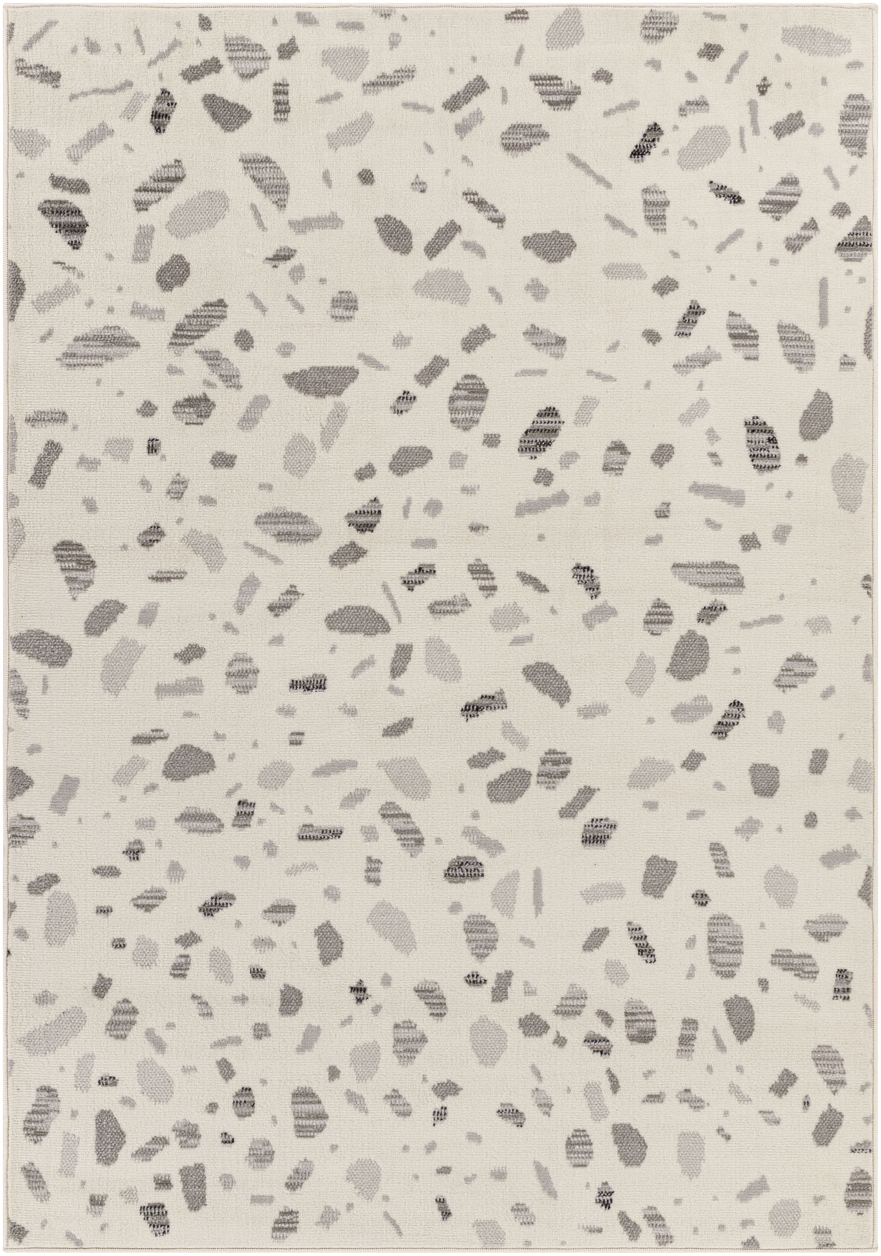 Pisa 84 X 59 inch Light Grey Rug, Rectangle