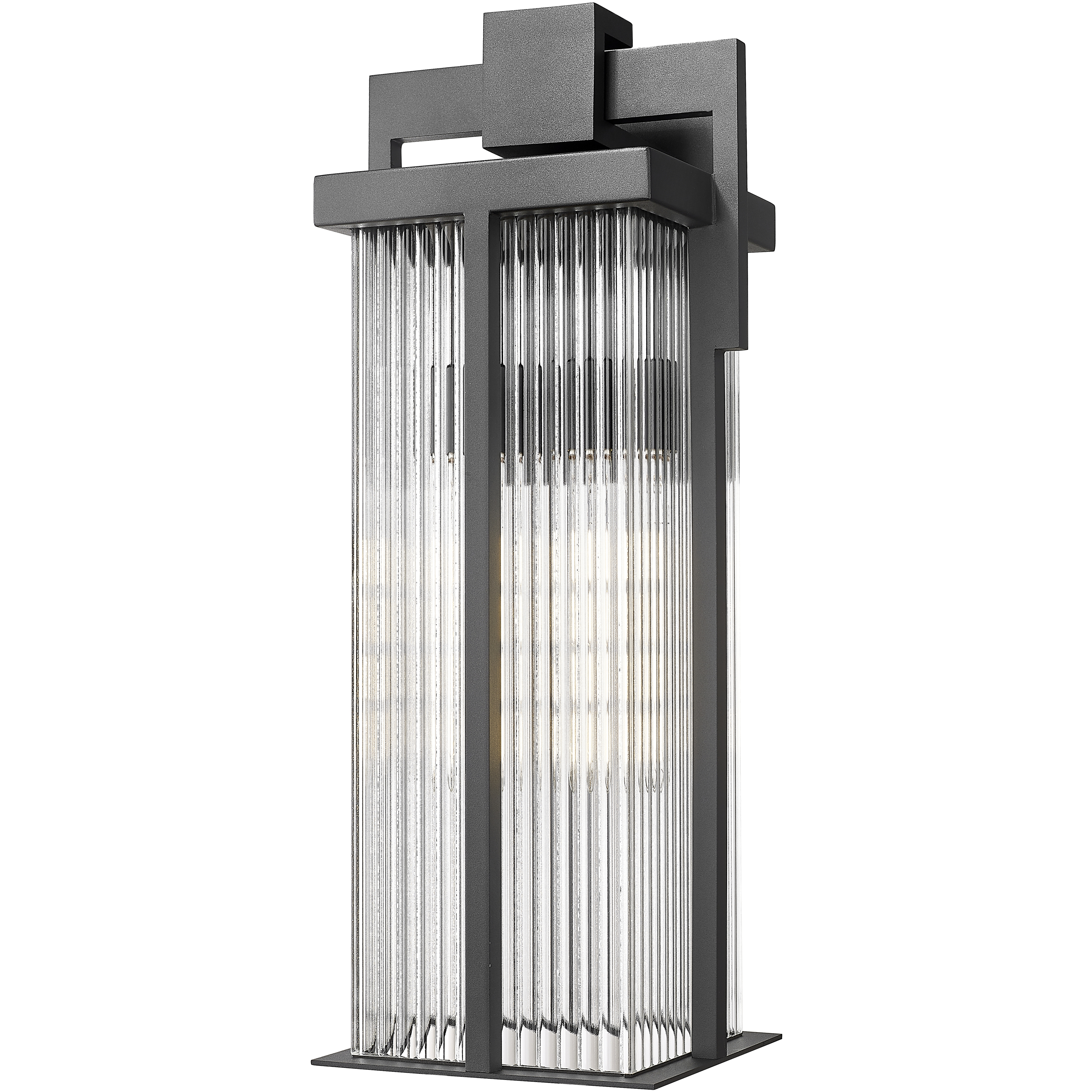 Fortis 2 Light 23.5 inch Sand Black Outdoor Wall Light