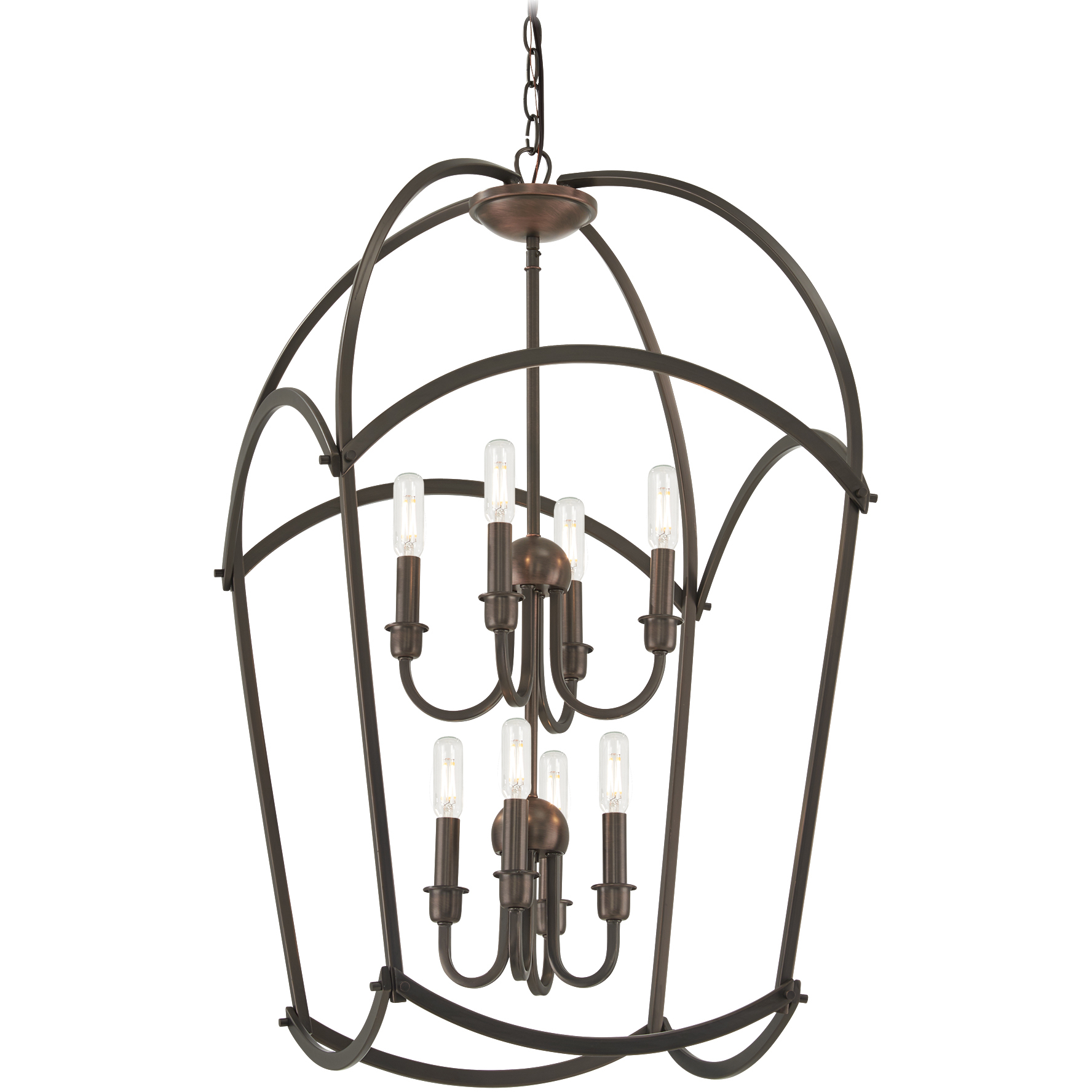 Jupiter's Canopy 8 Light 19.75 inch Harvard Court Bronze Pendant Ceiling Light