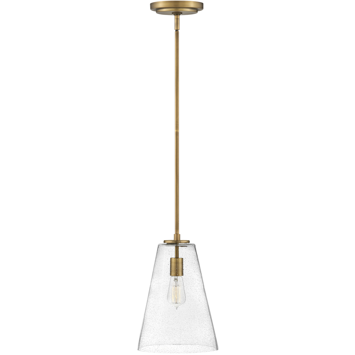 Vance 1 Light 10 inch Heritage Brass Indoor Pendant Ceiling Light