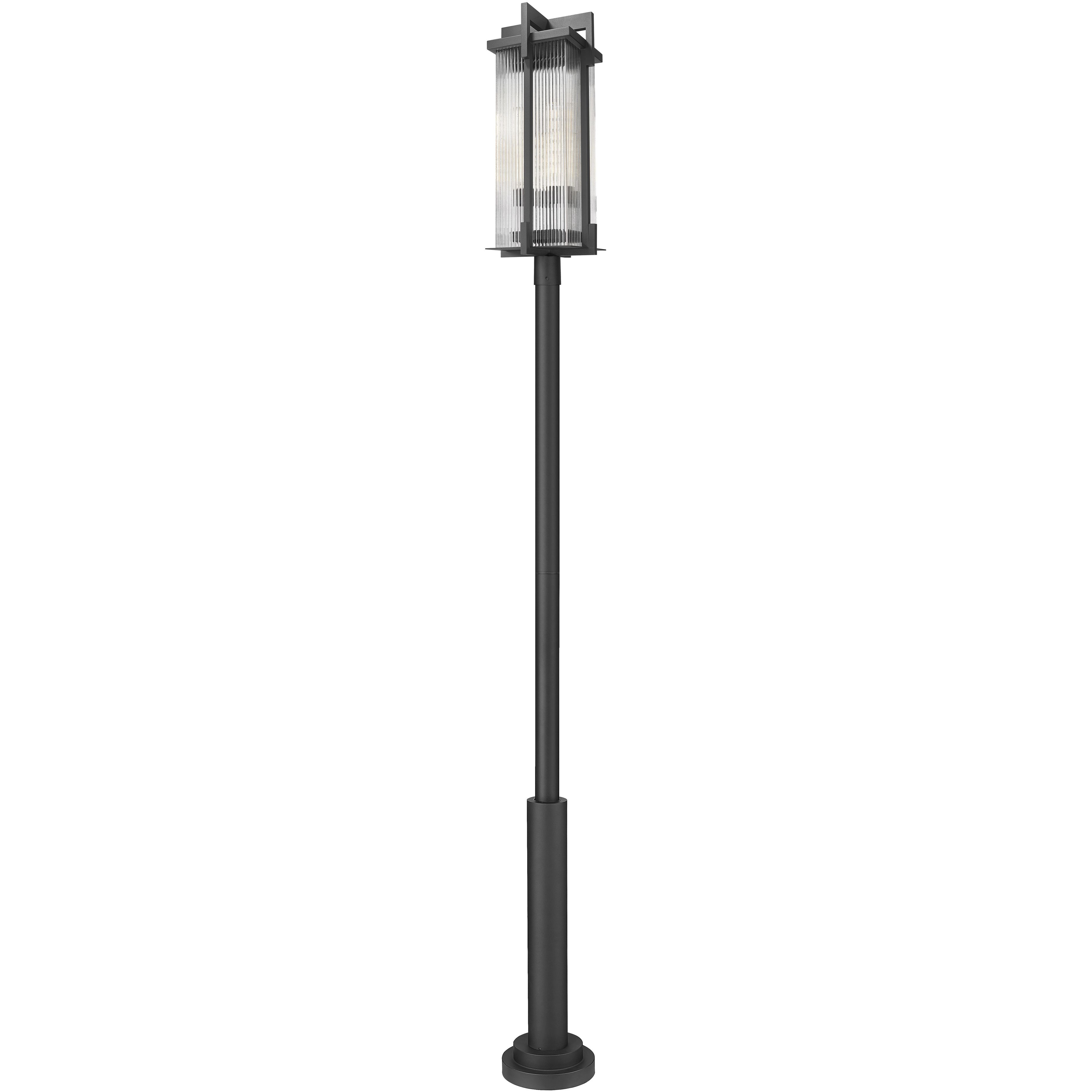Fortis 3 Light 127 inch Sand Black Outdoor Post Mounted Fixture
