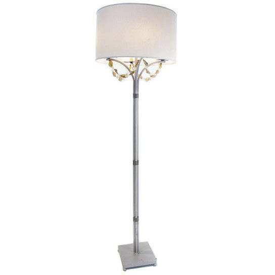 Lowcountry 150 watt Silver Floor Lamp Portable Light