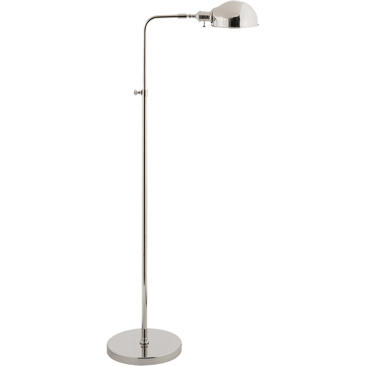 Old Pharmacy 36 inch 60 watt Polished Nickel Floor Lamp Portable Light