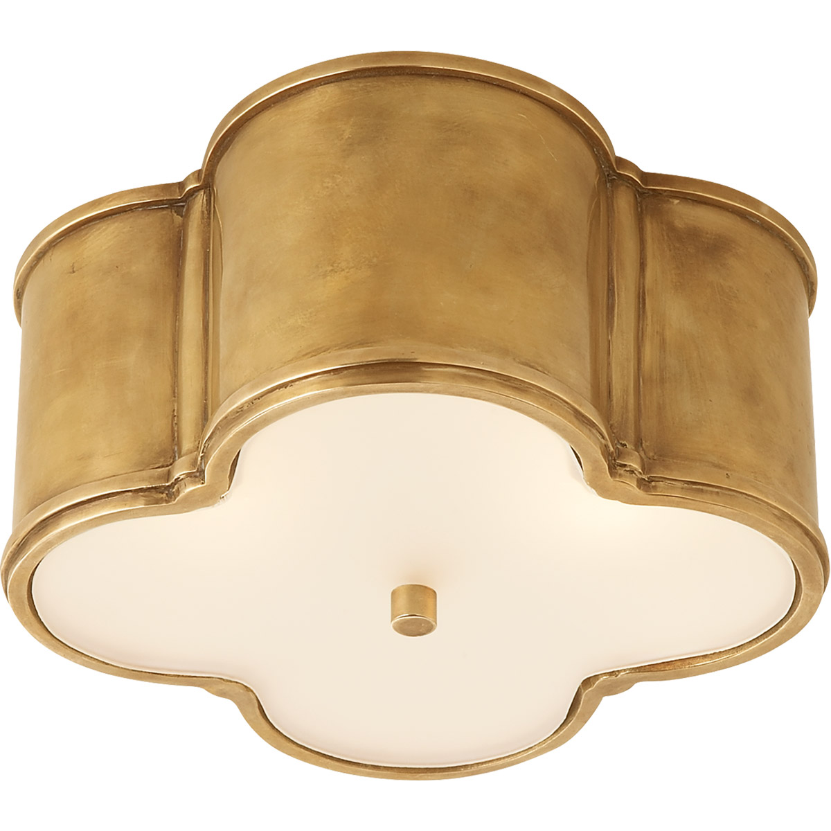 Alexa Hampton Basil 2 Light 11.25 inch Natural Brass Flush Mount Ceiling Light, Small
