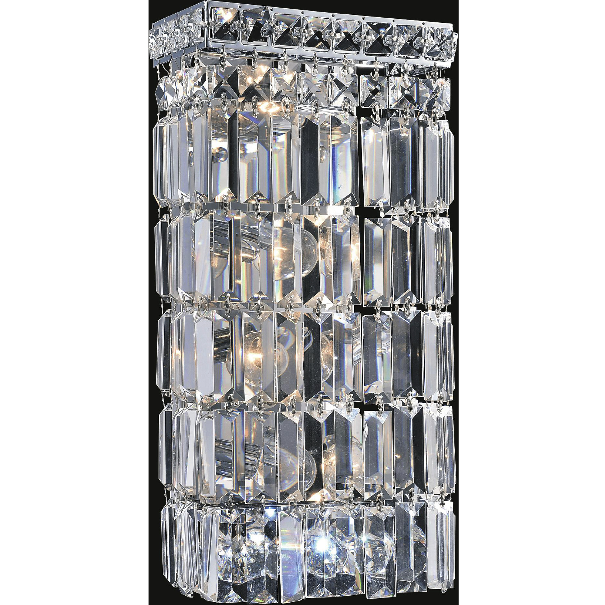 Colosseum 4 Light 7 inch Chrome Bathroom Sconce Wall Light