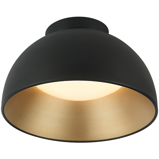 Zenith LED 11.88 inch Matte Black Flush Mount Ceiling Light