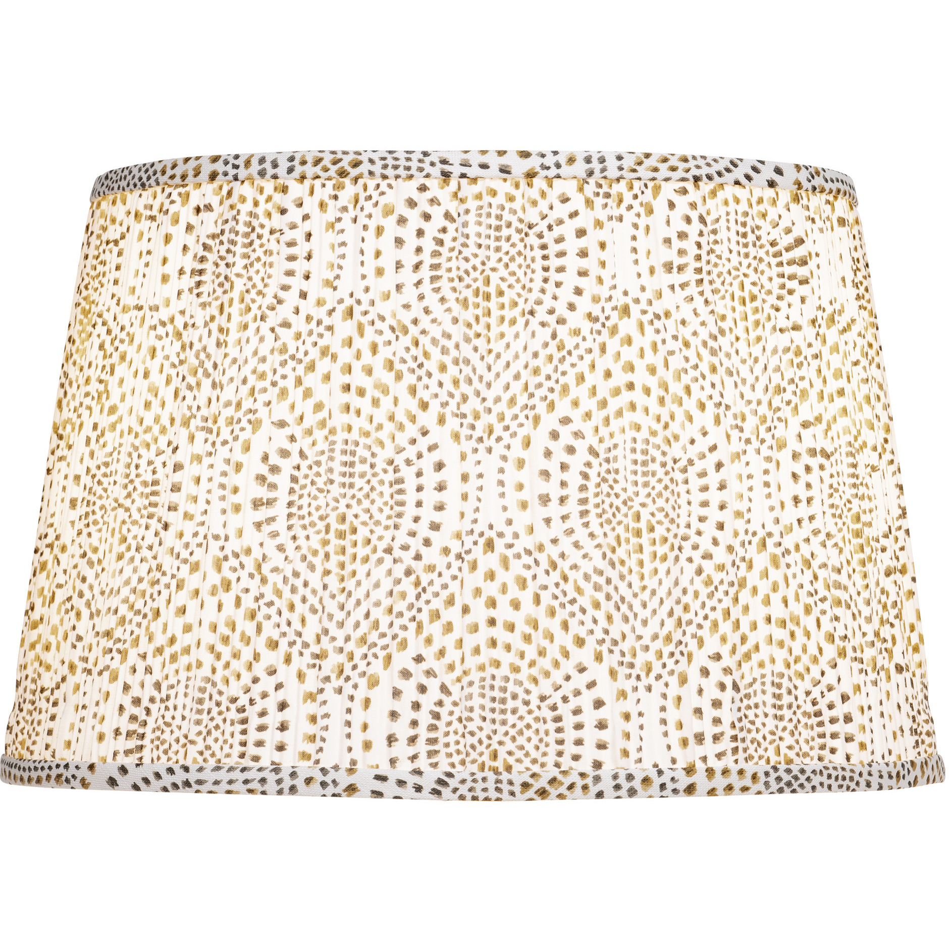 Lenore Gold and Brown and Ivory 16 inch Lamp Shade
