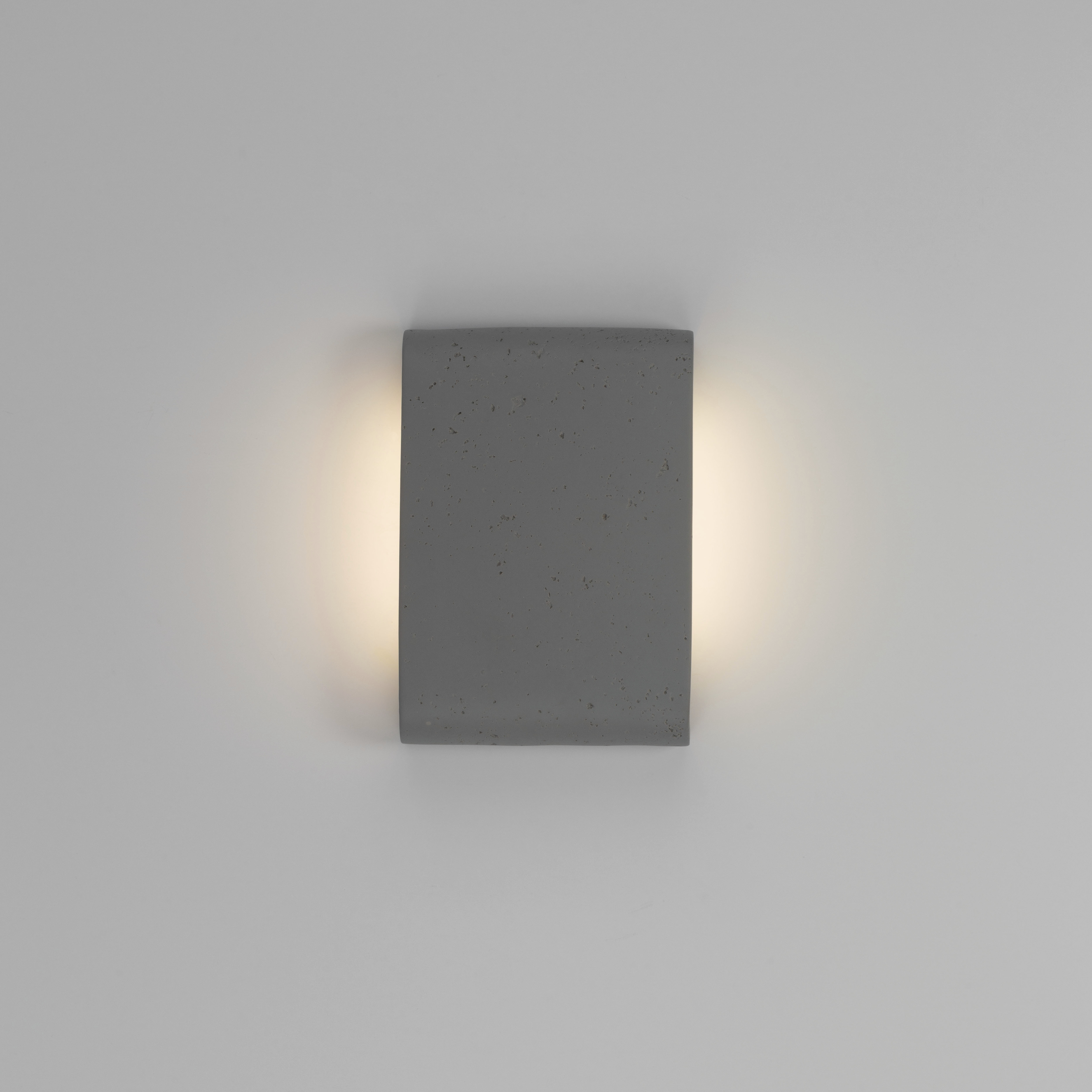 Stela 1 Light 6.25 inch Gray Travertine Outdoor Wall Light