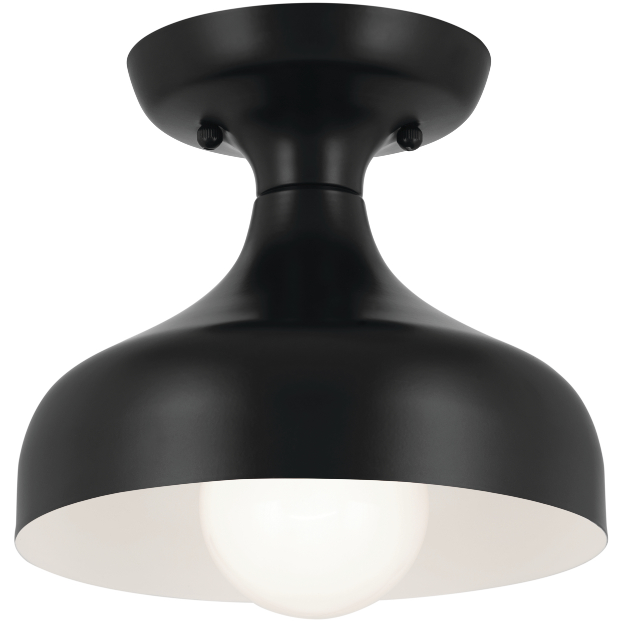 Modern black semi flush mount light clearance
