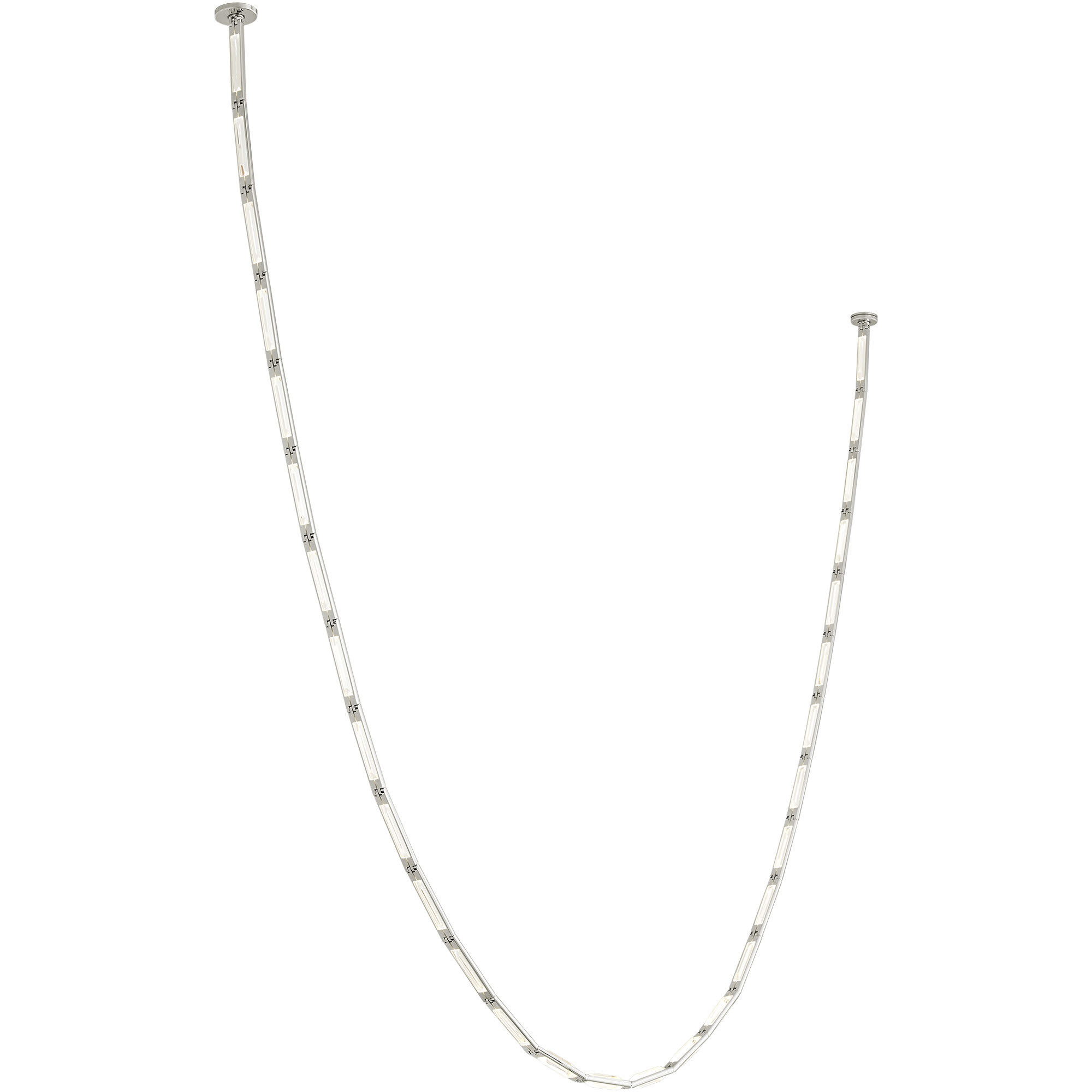 Sean Lavin Catena LED 0.8 inch Polished Nickel Chandelier Ceiling Light in 3000K, Remote 277V