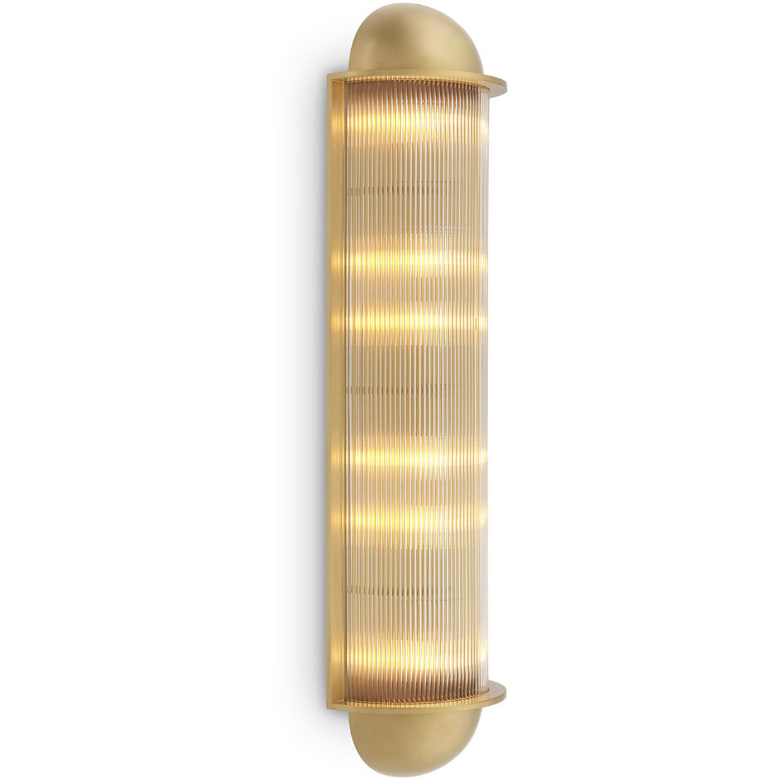 Paolino 6 Light 11.81 inch Antique Brass and Clear Glass Wall Lamp Wall Light