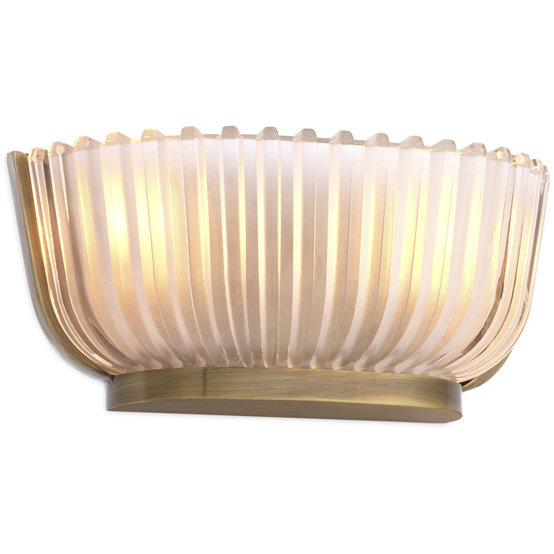 Artos 2 Light 12.4 inch Vintage Brass and Frosted Glass Wall Lamp Wall Light