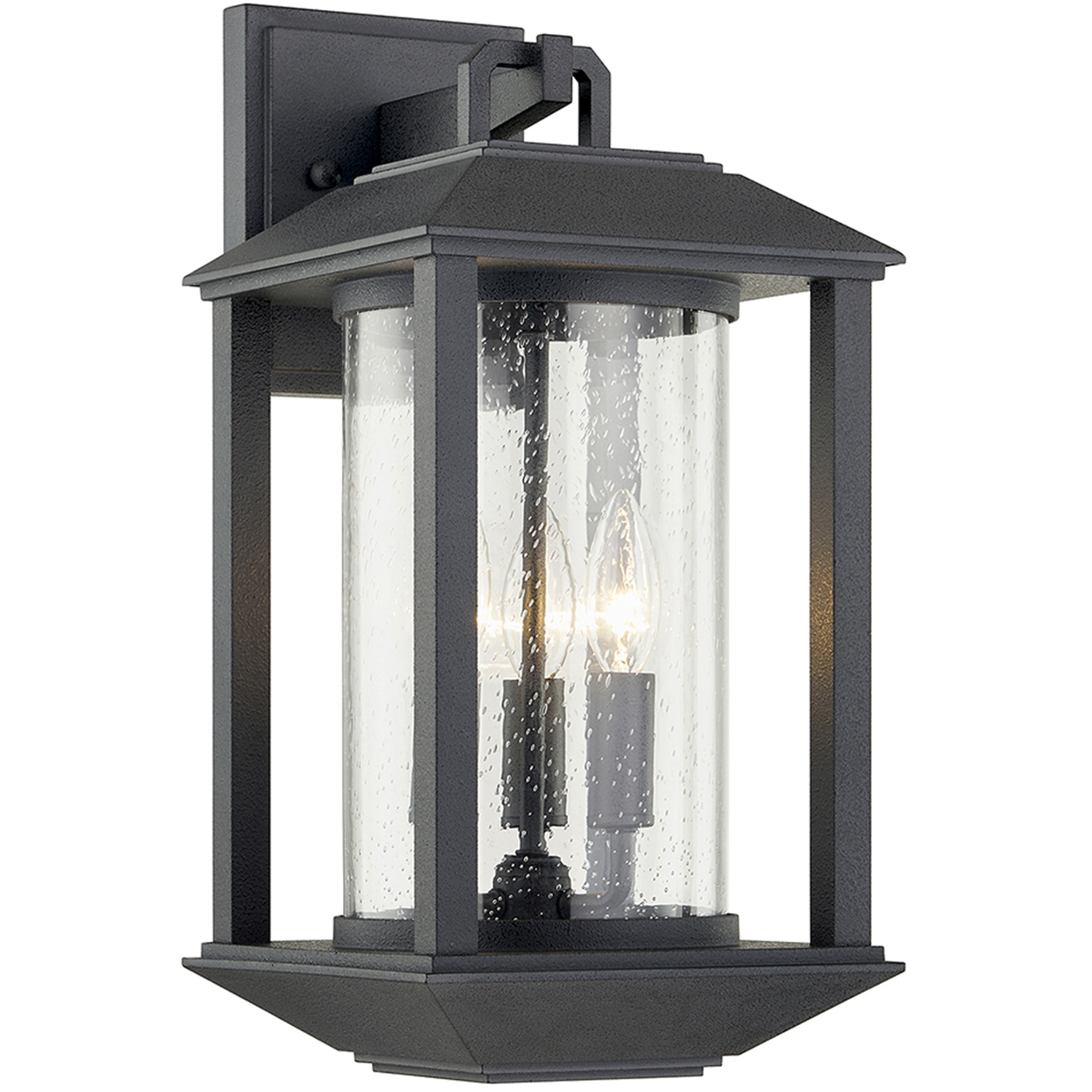 Mccarthy 3 Light 17.5 inch Forged Iron Outdoor Wall Sconce