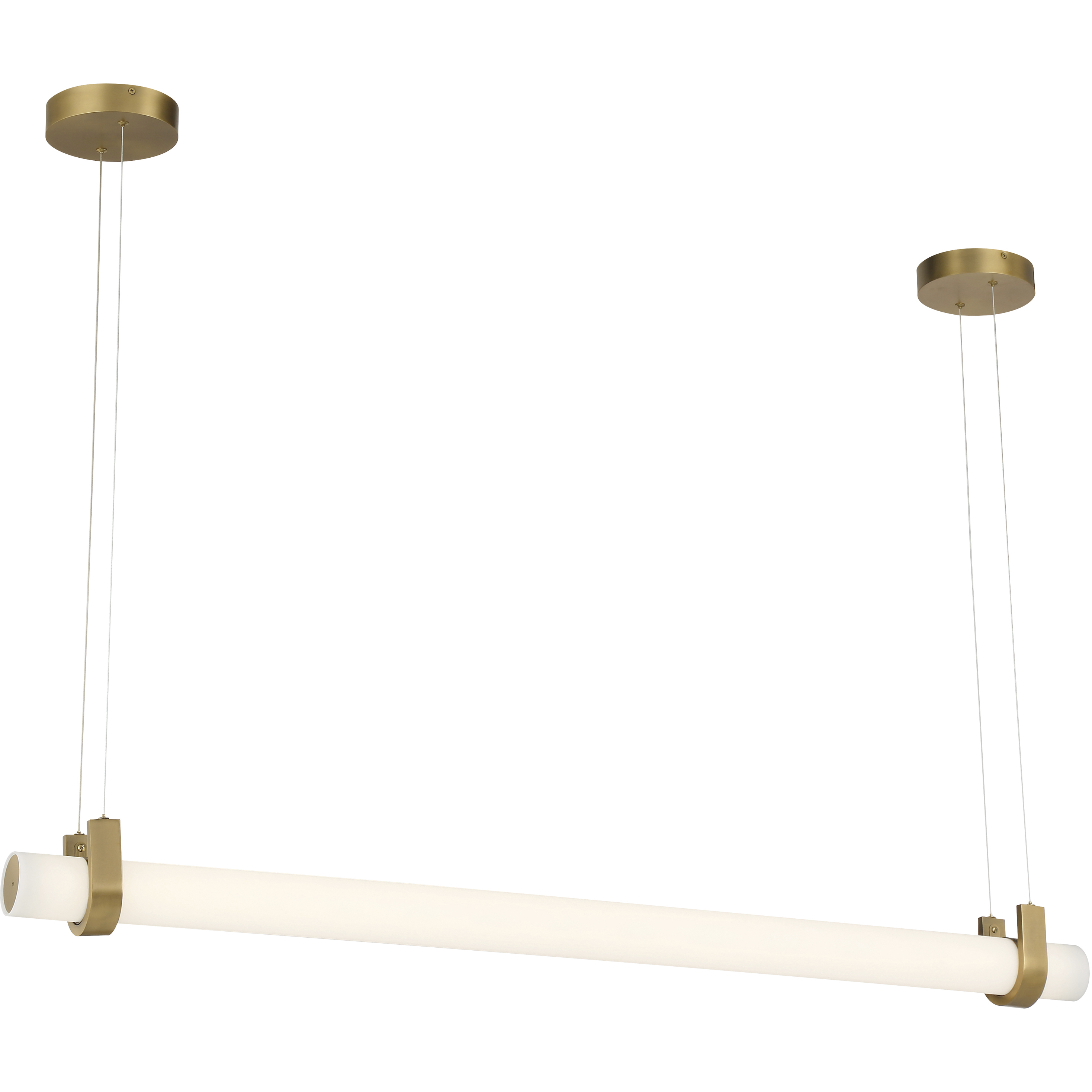 Sorelle LED 58 inch Legacy Brass Linear Chandelier Ceiling Light