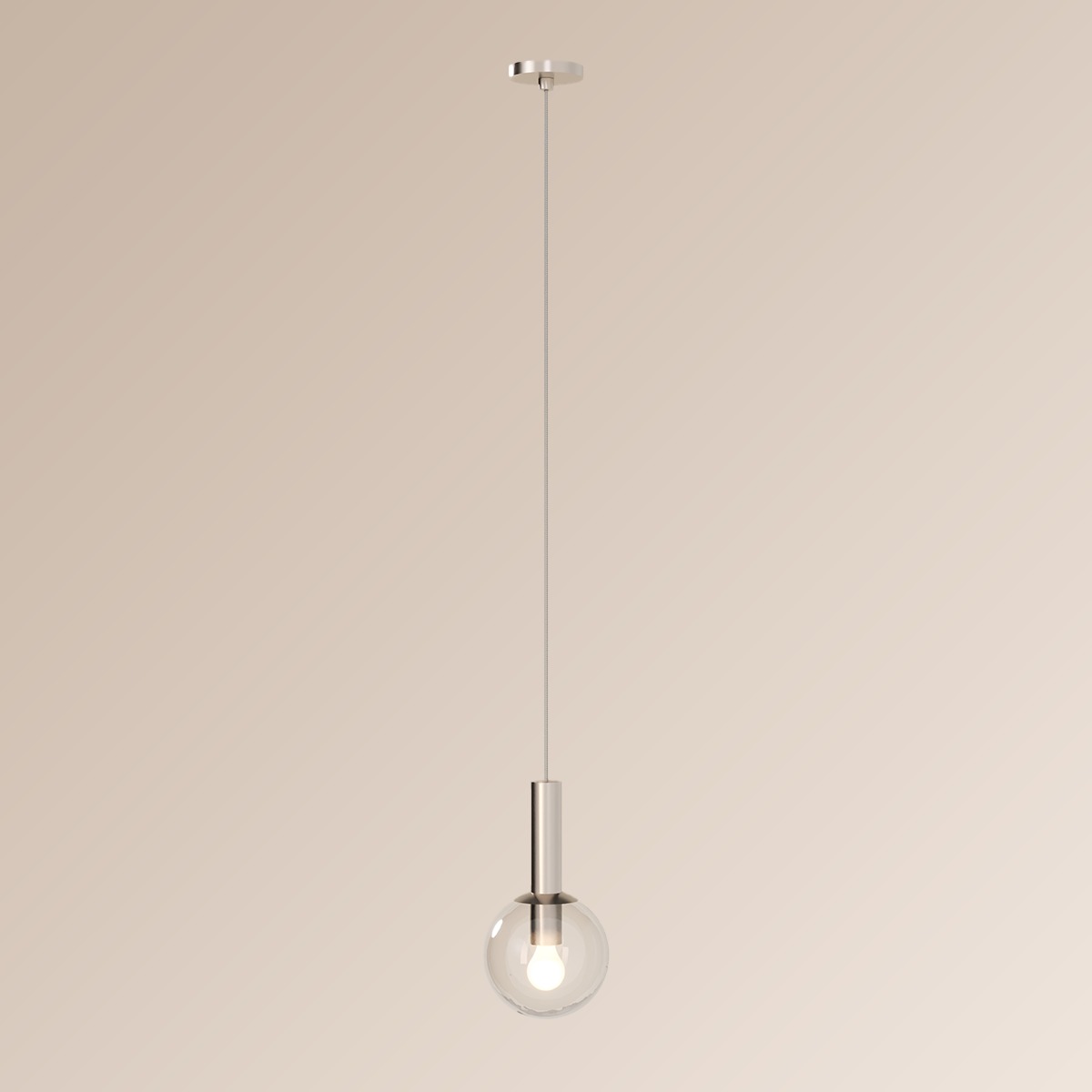 Bubbles 1 Light 8 inch Polished Nickel Pendant Ceiling Light