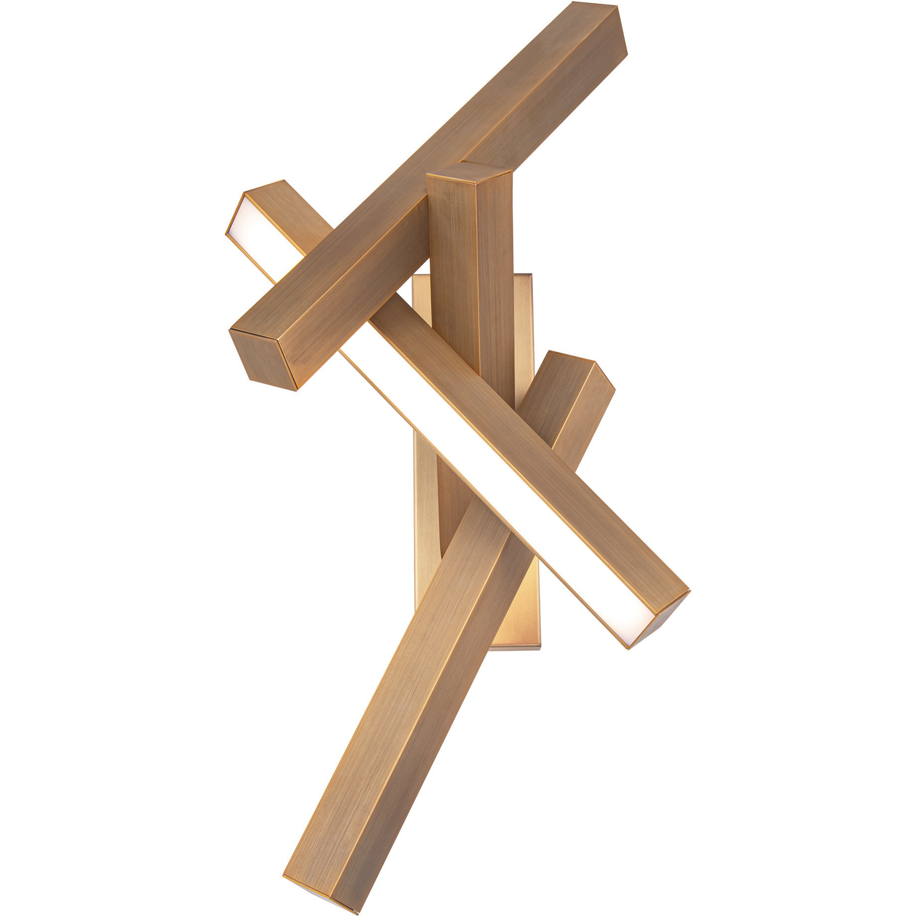 Chaos LED 12.63 inch Aged Brass Wall Sconce Wall Light