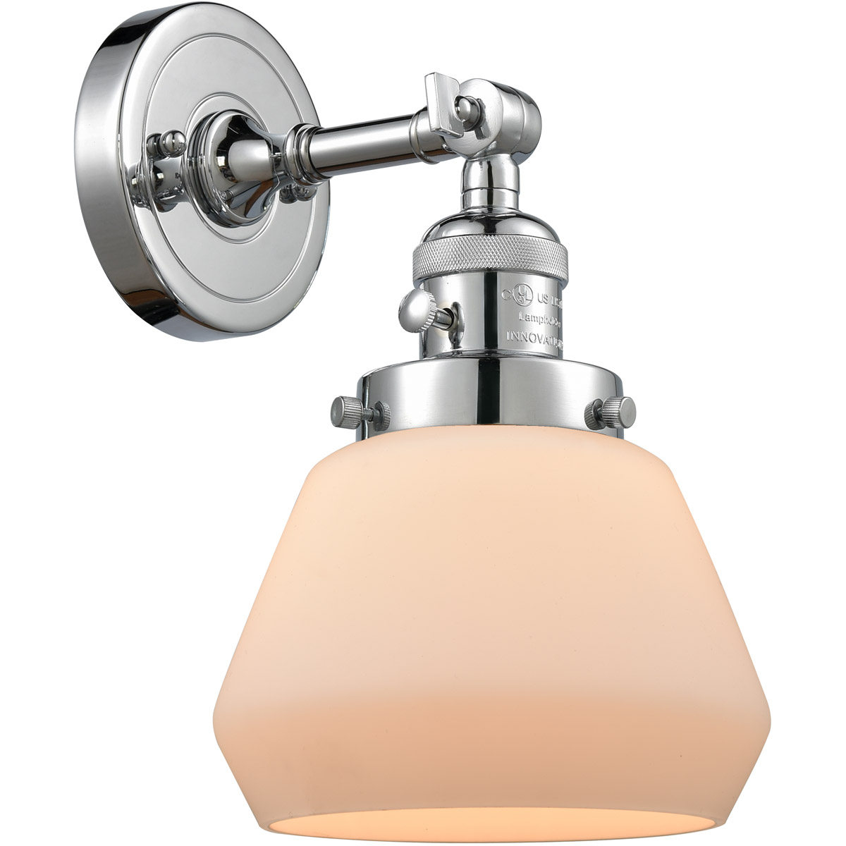 Franklin Restoration Fulton LED 7 inch Polished Chrome Sconce Wall Light, Franklin Restoration