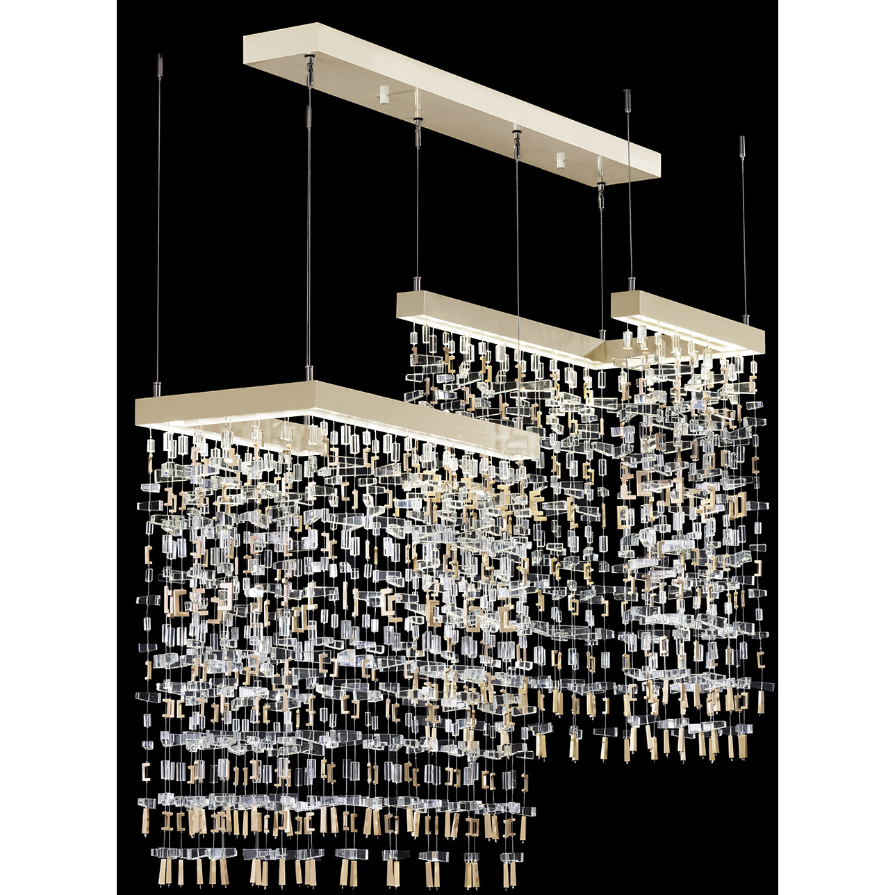 Capri 18 Light 38 inch Gold Pendant Ceiling Light