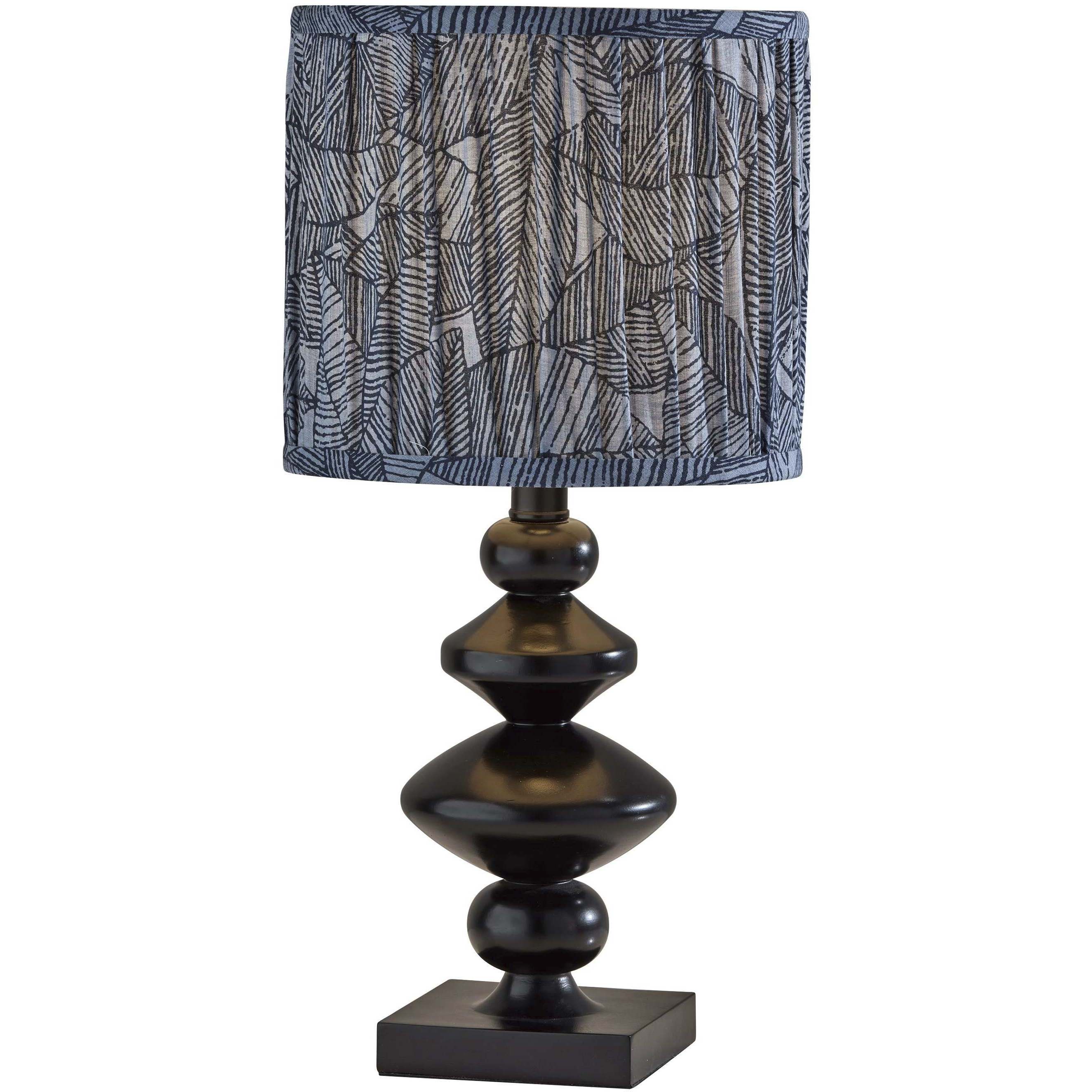Samira 18.75 inch 60 watt Black Table Lamp Portable Light