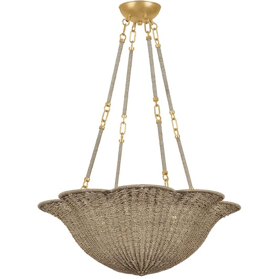 Ardonia 4 Light 28 inch Vintage Gold Leaf Chandelier Ceiling Light