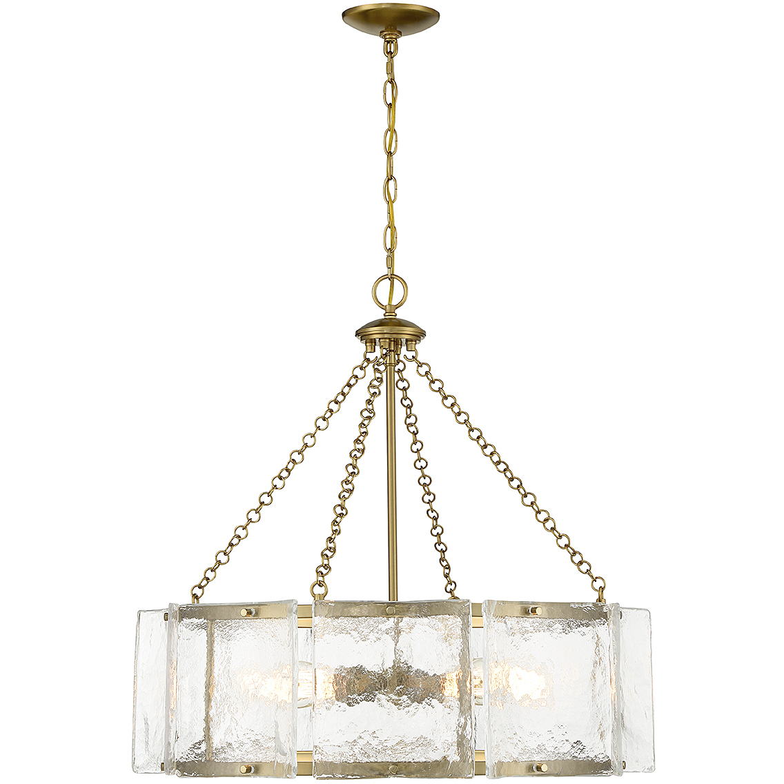 Genry 5 Light 26 inch Warm Brass Pendant Ceiling Light