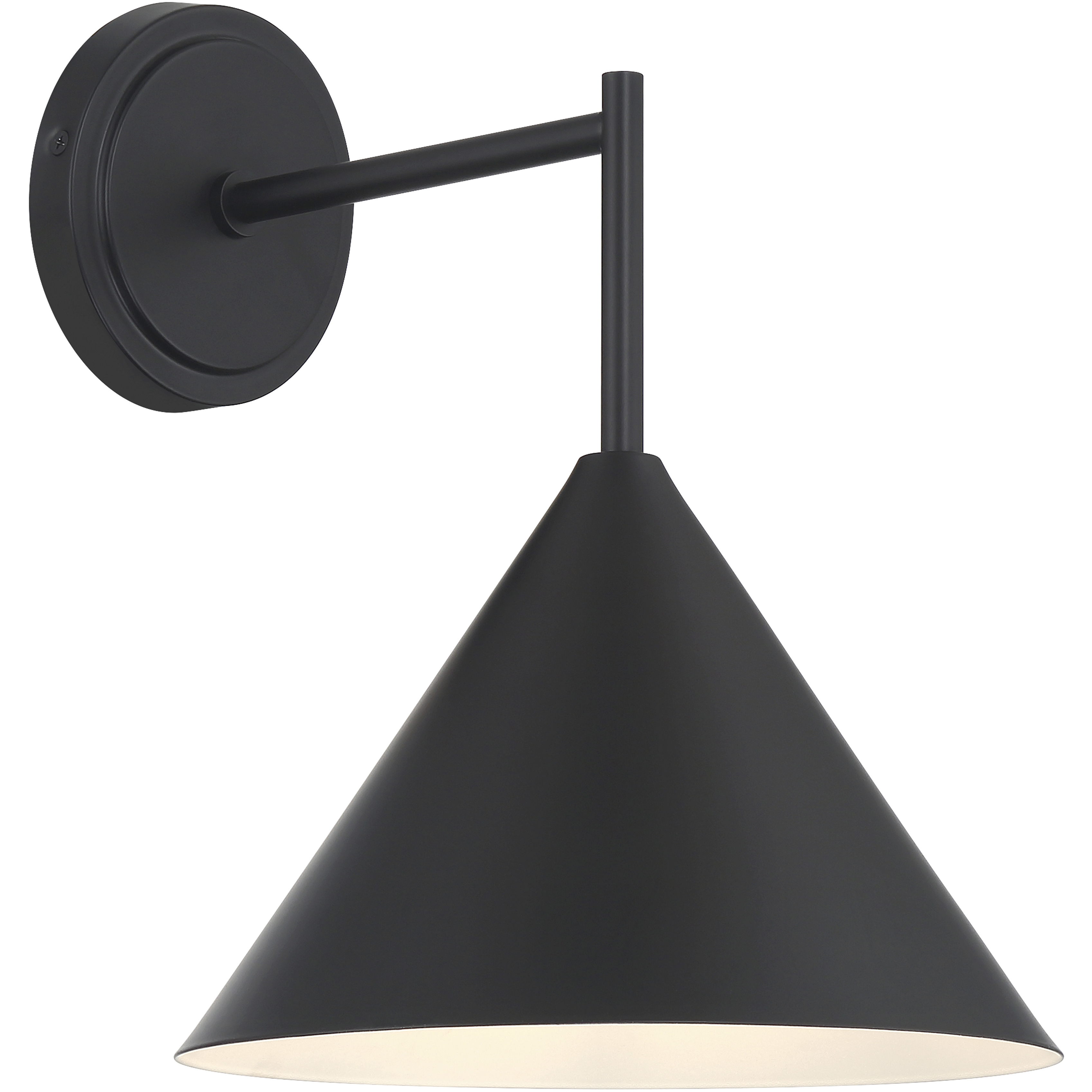 Taper 1 Light 10 inch Matte Black Wall Sconce Wall Light