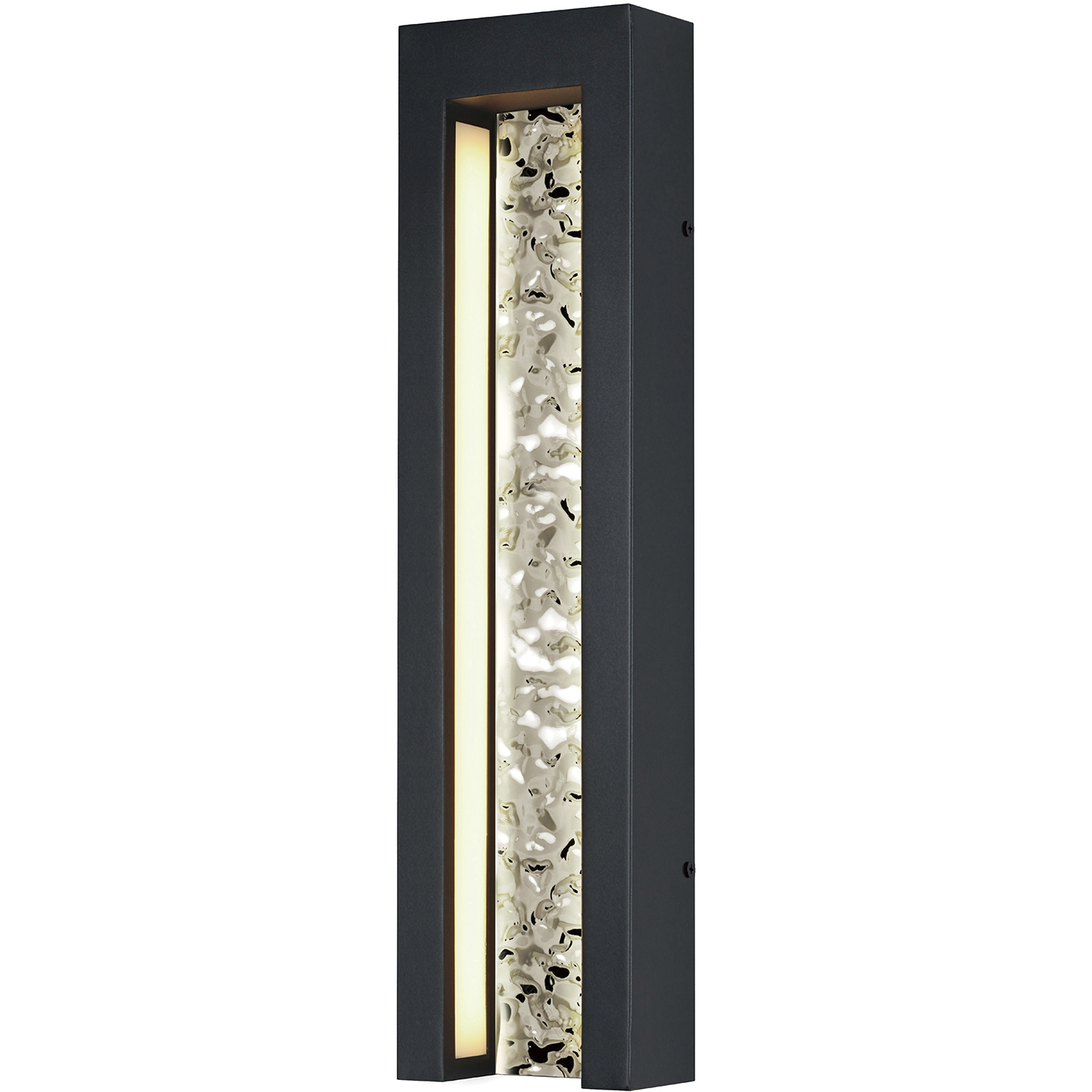 Liquid LED 18 inch Black Outdoor Wall Mount