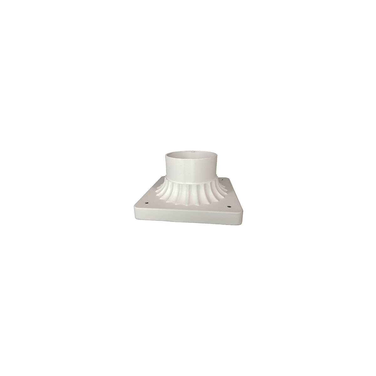 Canby 3 inch White Outdoor Post Base Mount