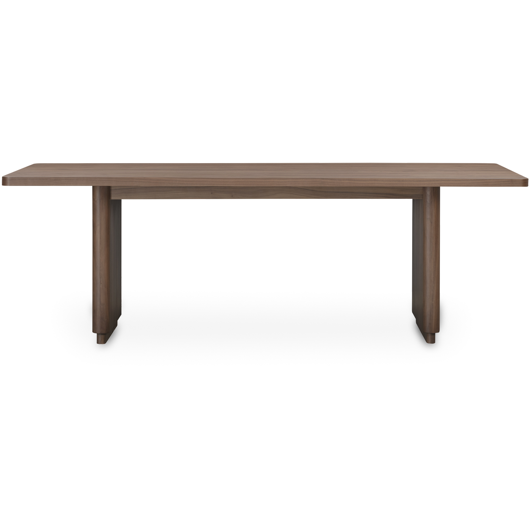 Round Off 88 X 39 inch Brown Dining Table, Small