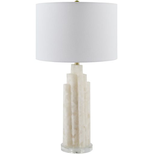 Falaise 27.5 inch 100 watt Polished and Burnished and Plated Accent Table Lamp Portable Light