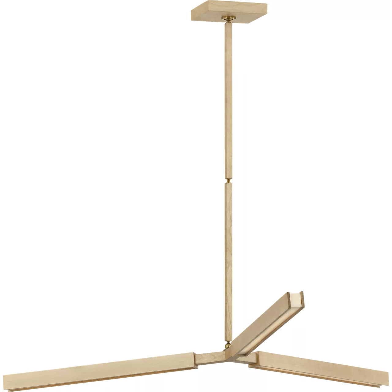 Kelly Wearstler Satori LED 42.25 inch Natural Maple Arm Pivoting Chandelier Ceiling Light