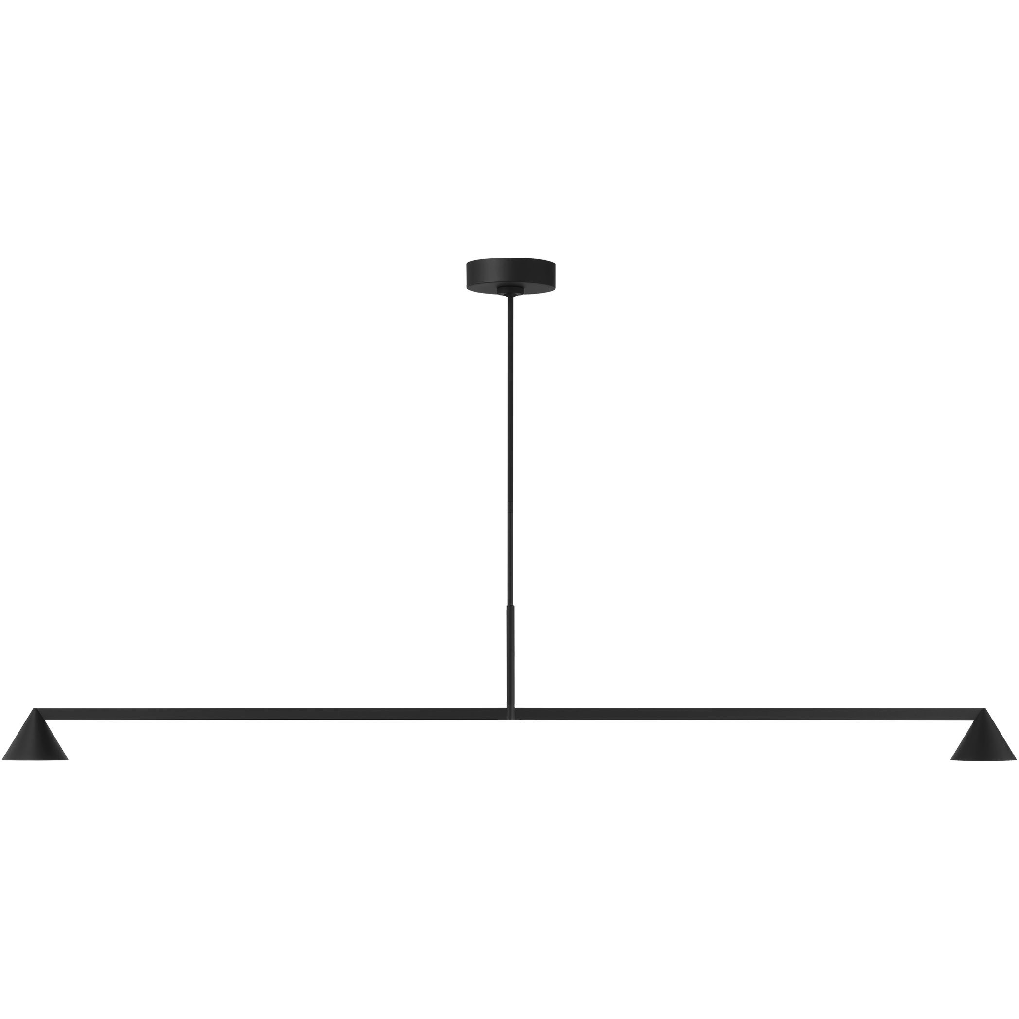 Sean Lavin Midrand LED 60 inch Nightshade Black Linear Chandelier Ceiling Light