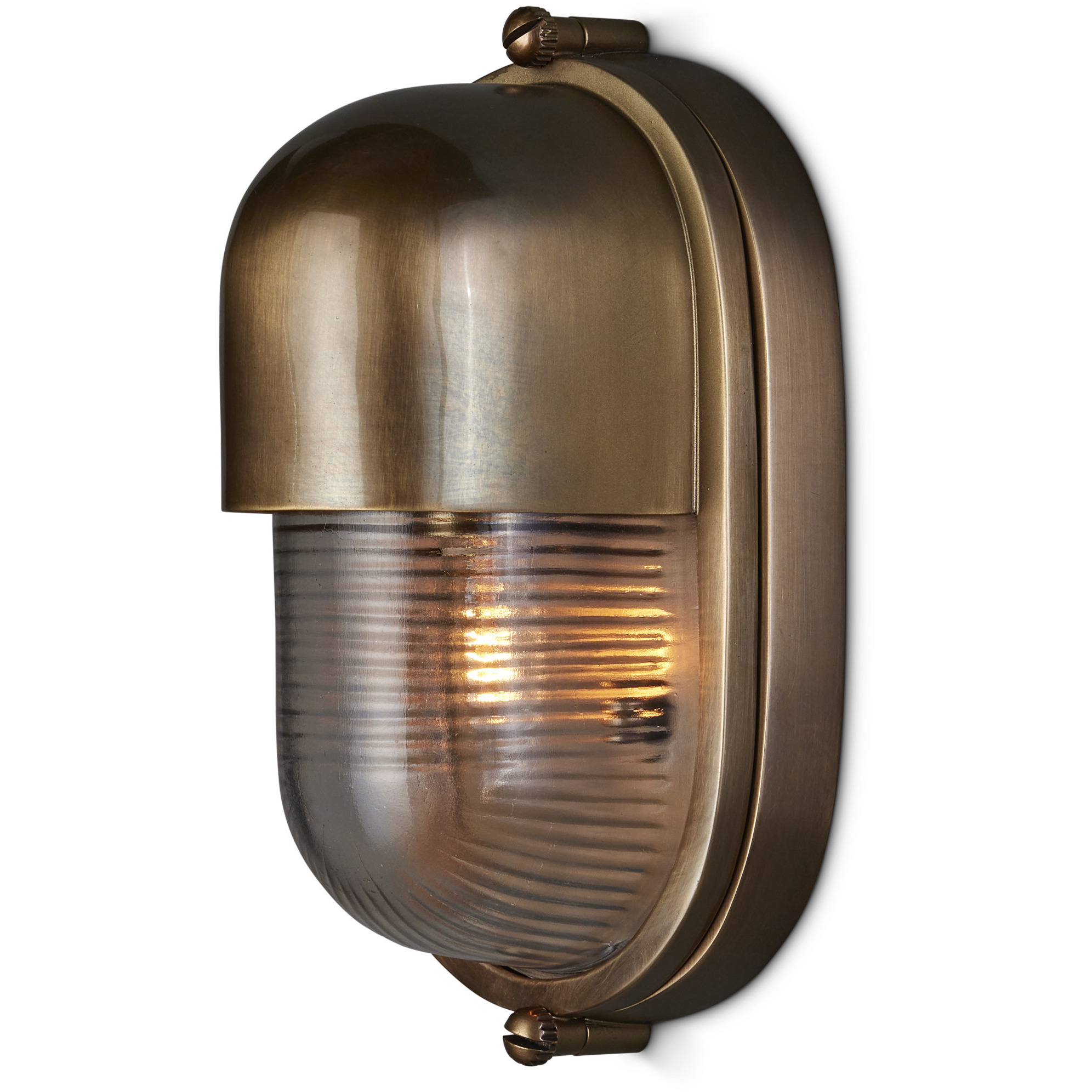 Maritime 1 Light 8.5 inch Antique Brass Outdoor Wall Sconce