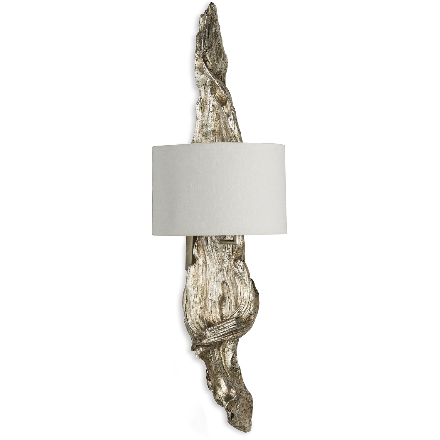Driftwood 2 Light 16 inch Ambered Silver Leaf Wall Sconce Wall Light