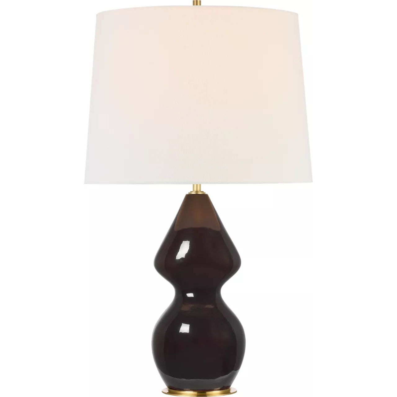 Thomas O'Brien Noppon 29.5 inch 15 watt Black Caviar Table Lamp Portable Light