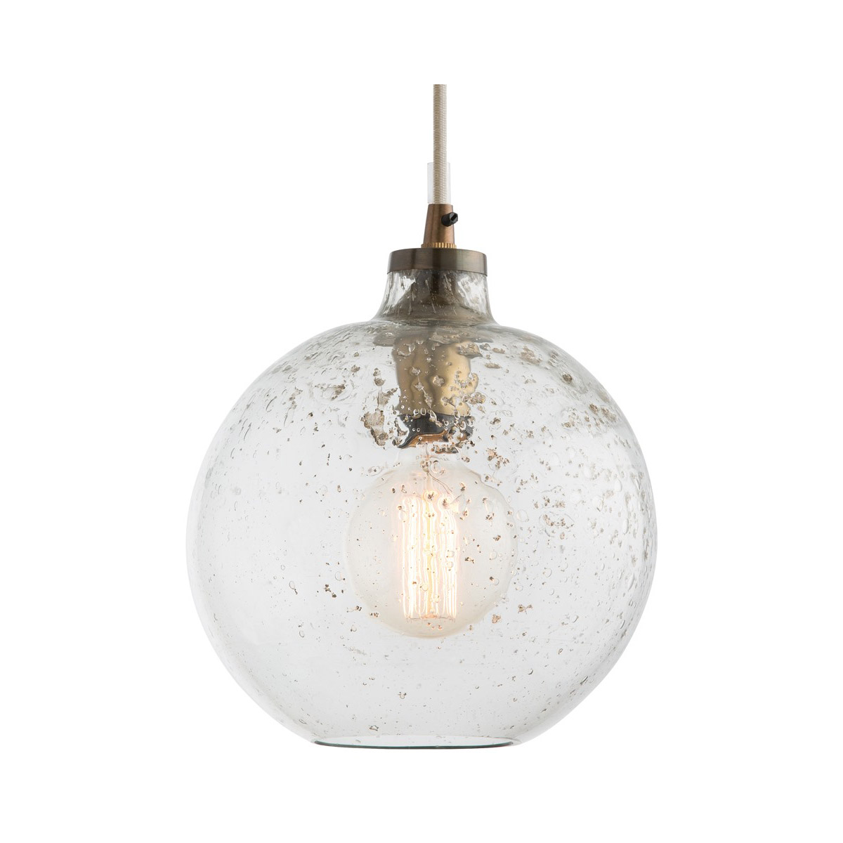 Monica 1 Light 9.5 inch Antique Brass Pendant Ceiling Light
