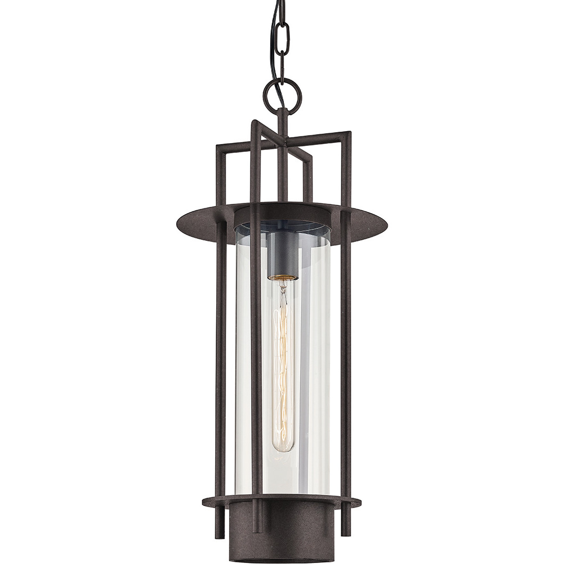 Carroll Park 1 Light 10.5 inch Textured Bronze Indoor Lantern Ceiling Light