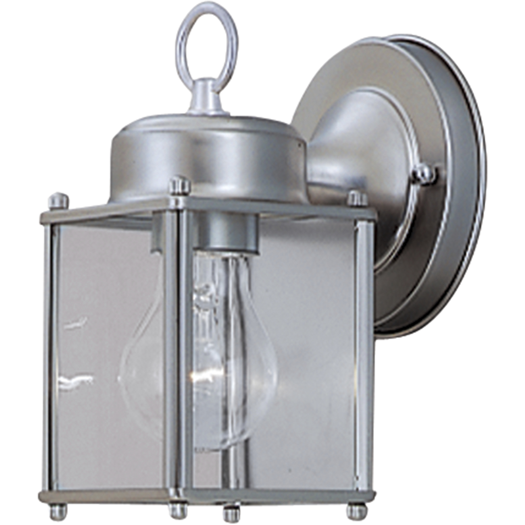 Basic Porch 1 Light 8 inch Pewter Outdoor Wall Lantern