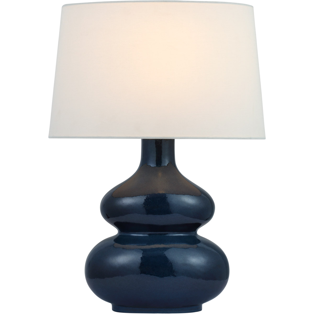 Chapman & Myers Lismore 23.75 inch 15 watt Mixed Blue Brown Table Lamp Portable Light, Medium