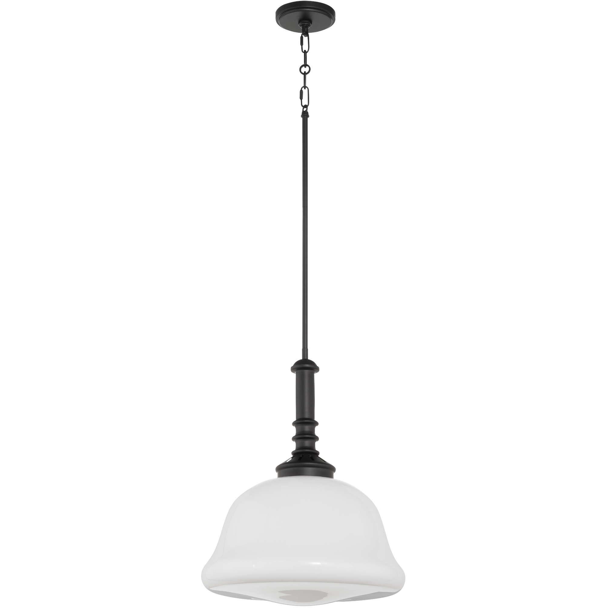 Revival 1 Light 16 inch Matte Black Pendant Ceiling Light