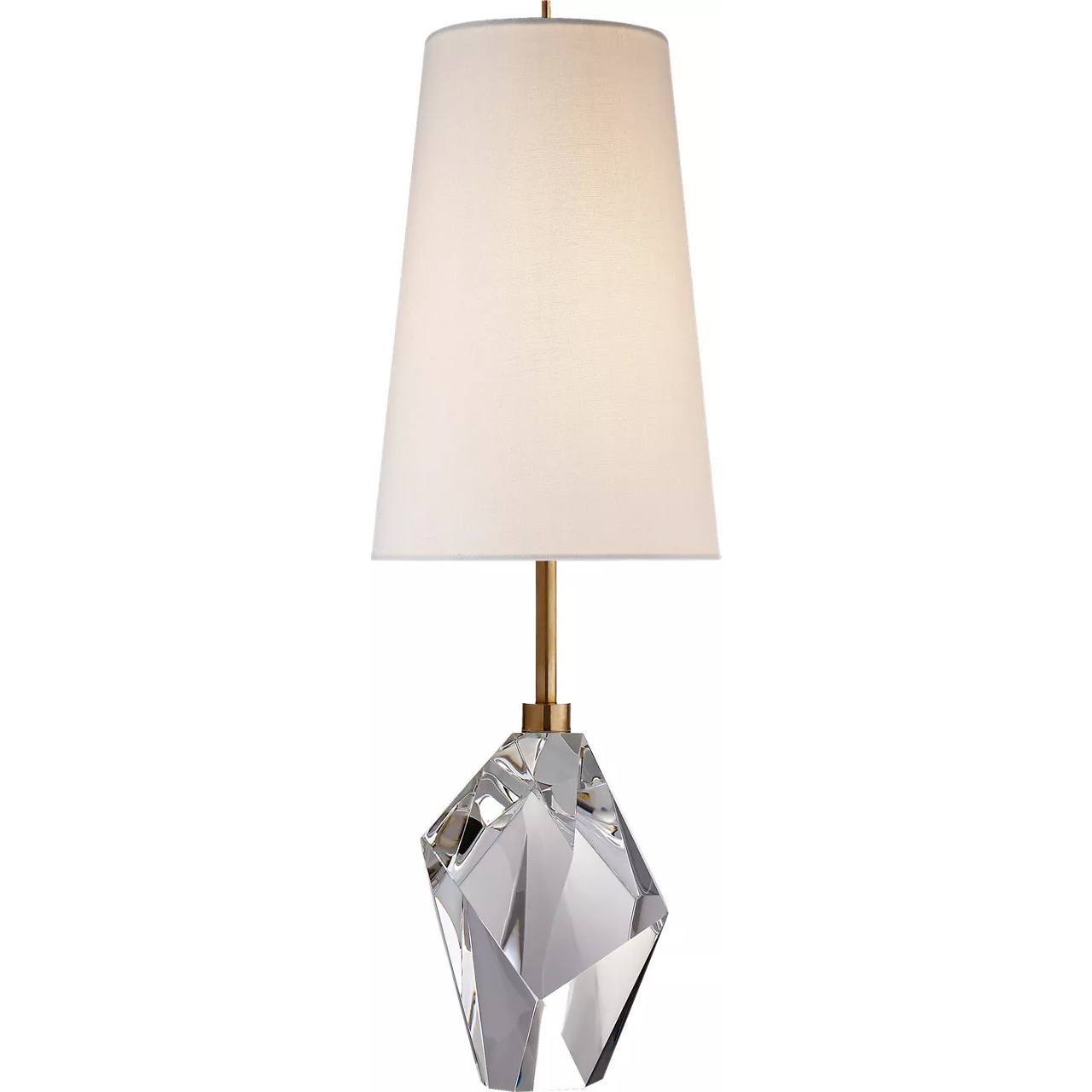 Kelly Wearstler Halcyon 25 inch 75 watt Crystal Table Lamp Portable Light in Linen