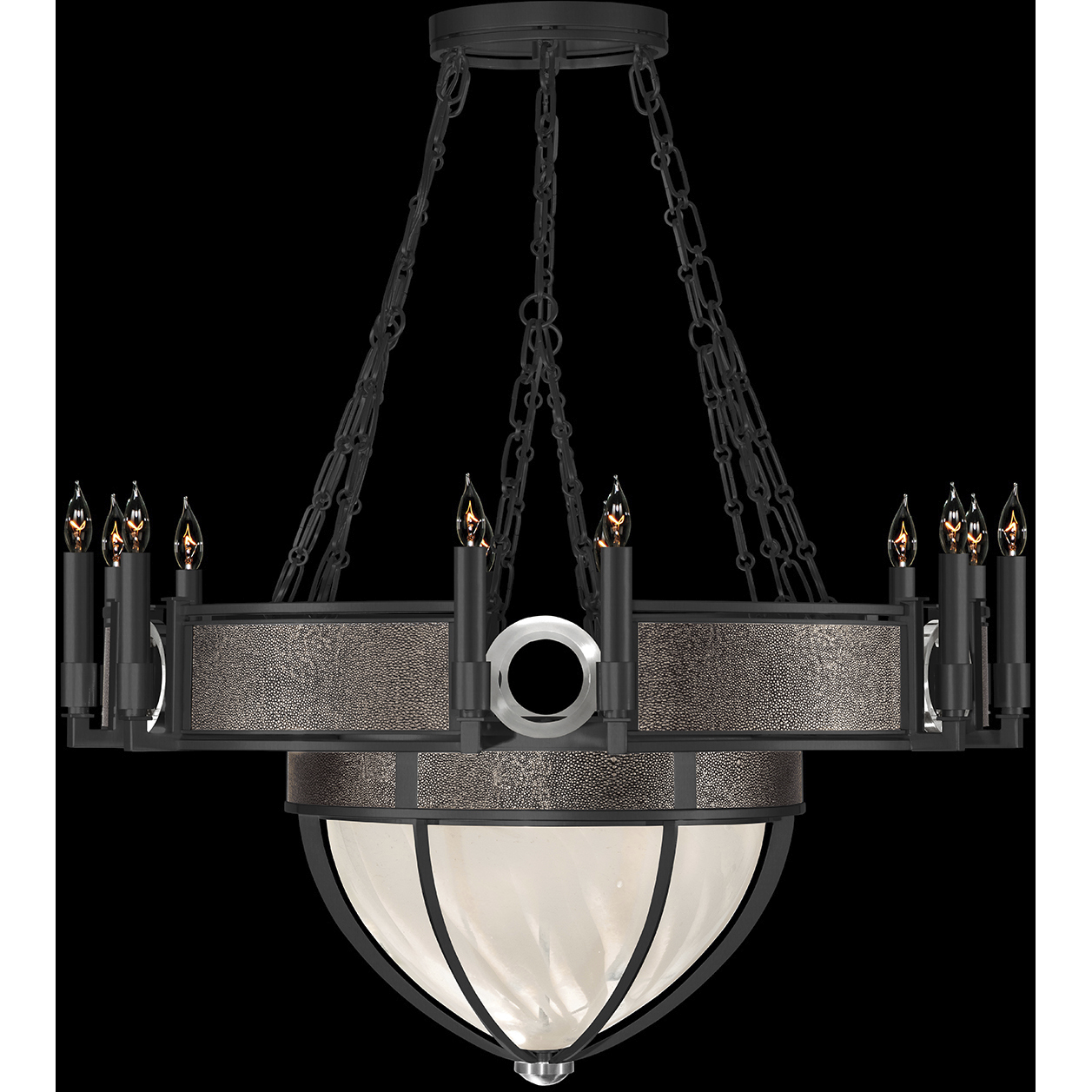 Mirage 15 Light 35.75 inch Black Chandelier Ceiling Light