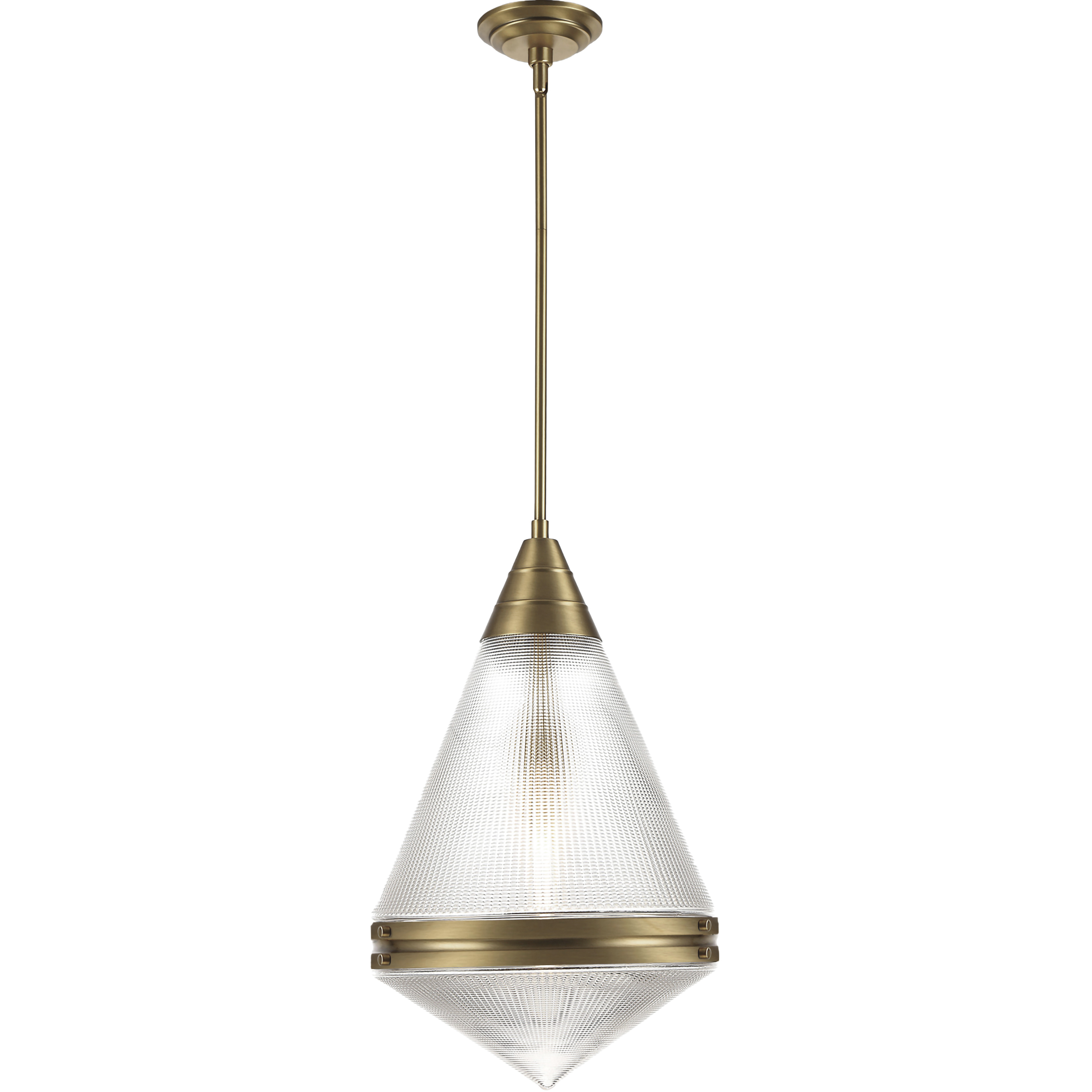 Hargreaves 1 Light 13.5 inch Natural Aged Brass Single Pendant Ceiling Light
